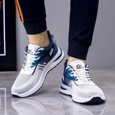 Zapatillas de running informales transpirables de tejido volador de verano para hombre